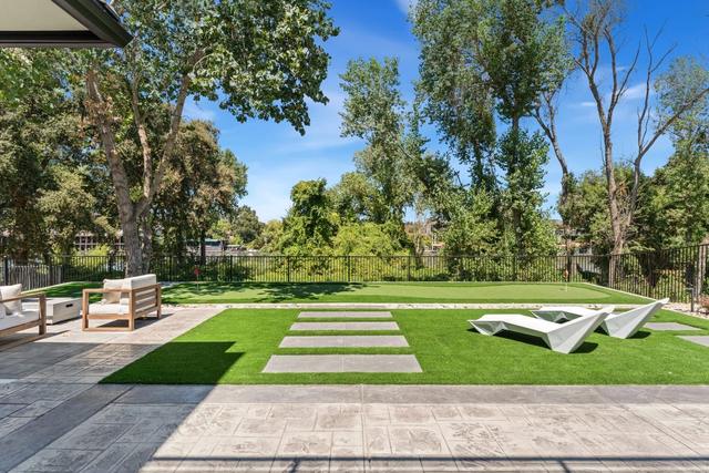 Backyard and putting green, photo 76 of 107